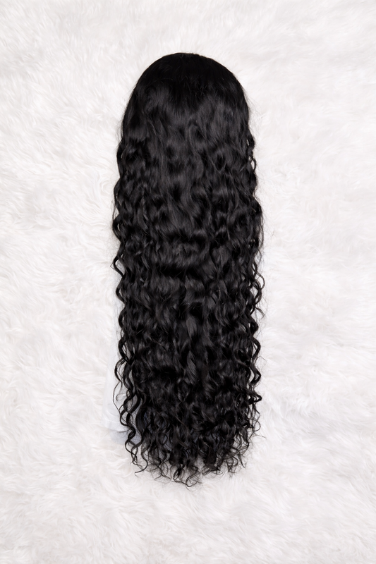 BRAZILIAN NATURAL WAVE HD LACE CLOSURE WIG